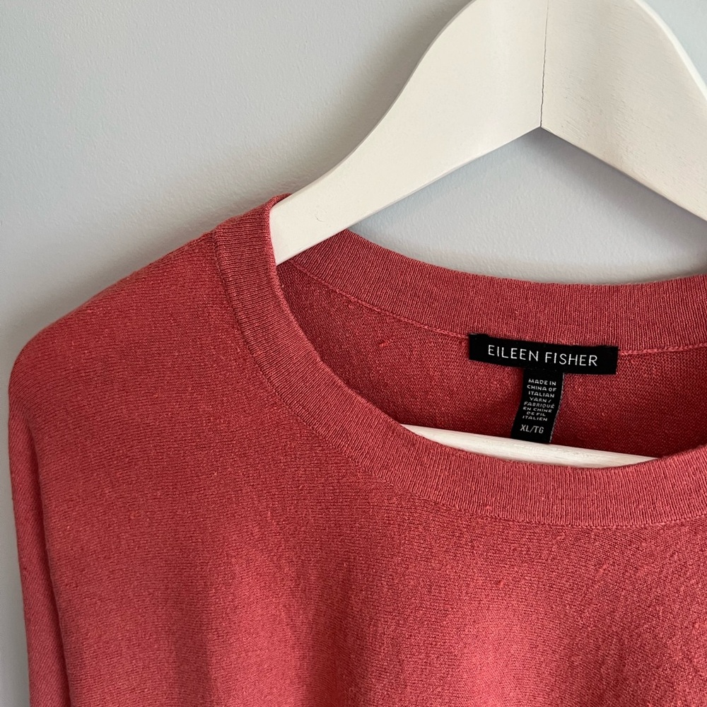 Eileen Fisher long sleeve linen top